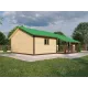 Баня с каркасными стенами 7,5х7,5 -  Проект КБ40