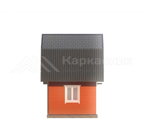 Дом 4х5 из бруса с мансардой -  Проект Д263