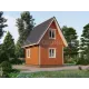 Дом 5х6 из бруса с мансардой -  Проект Д261