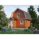 Дом 6х4 из бруса с мансардой -  Проект Д267