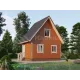 Дом 6х4 из бруса с мансардой -  Проект Д268