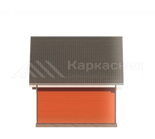 Дом 6х4 из бруса с мансардой -  Проект Д271