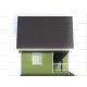 Дачный дом с двухскатной крышей 6х6 -  Проект КД102