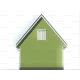Дачный дом с двухскатной крышей 6х6 -  Проект КД102