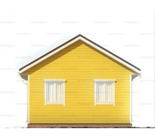 Дачный дом с террасой 7.5х6 -  Проект КД110