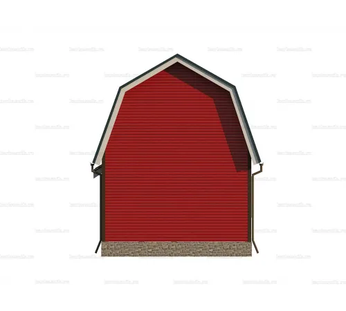 Каркасно-щитовой дом 5х4 -  Проект КД3