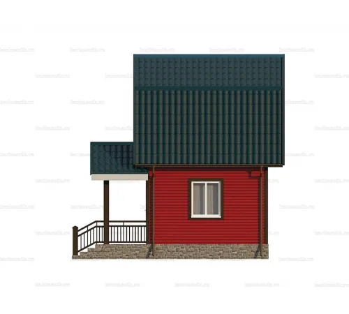 Каркасно-щитовой дом 5х4 -  Проект КД3