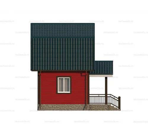 Каркасно-щитовой дом 5х4 -  Проект КД3