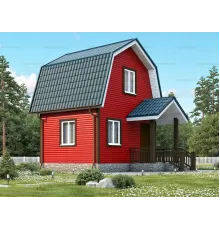 Каркасно-щитовой дом 5х4 -  Проект КД3