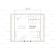 Каркасно-щитовой коттедж 6х5 -  Проект КД6