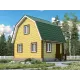 Каркасно-щитовой коттедж 6х5 -  Проект КД6