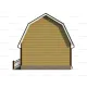 Каркасно-щитовой коттедж 6х5 -  Проект КД6