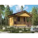 Брусовой дом 5х4.5 -  Проект Д75