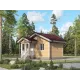Дачный дом с одной спальней 6х4 -  Проект КД85
