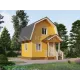 Каркасный дом 4х5 с мансардой -  Проект КД262