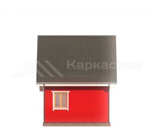Каркасный дом 5х6 с мансардой -  Проект КД261