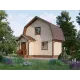 Каркасный дом 6х4 с мансардой -  Проект КД267