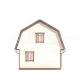 Каркасный дом 6х4 с мансардой -  Проект КД267