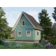 Каркасный дом 6х4 с мансардой -  Проект КД268