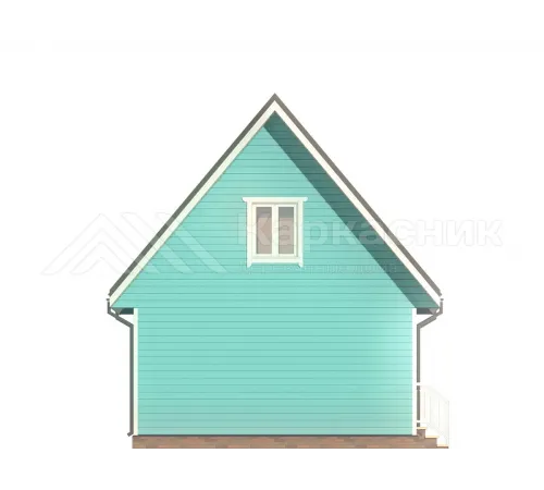 Каркасный дом 6х4 с мансардой -  Проект КД268