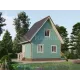 Каркасный дом 6х4 с мансардой -  Проект КД268