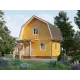 Каркасный дом 6х4 с мансардой -  Проект КД270