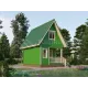Каркасный дом 6х4 с мансардой -  Проект КД271