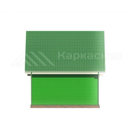 Каркасный дом 6х4 с мансардой -  Проект КД271
