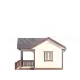 Одноэтажный каркасный дом 6х6 -  Проект КД259