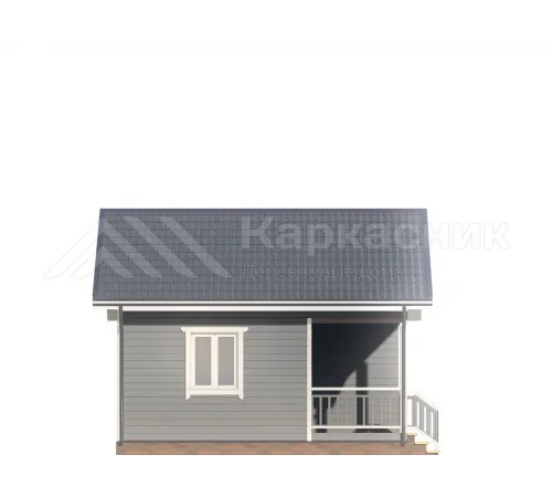 Одноэтажный каркасный дом 6х6 -  Проект КД265