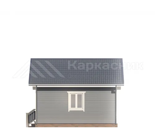 Одноэтажный каркасный дом 6х6 -  Проект КД265