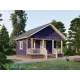 Каркасный дом 6х6 для круглогодичного проживания -  Проект КД266