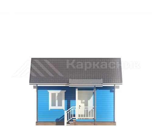 Каркасный дом 6х7 для зимнего проживания -  Проект КД264