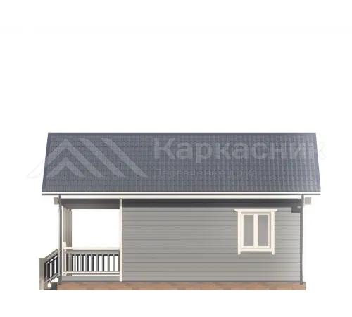 Одноэтажный каркасный дом 6х8 -  Проект КД273