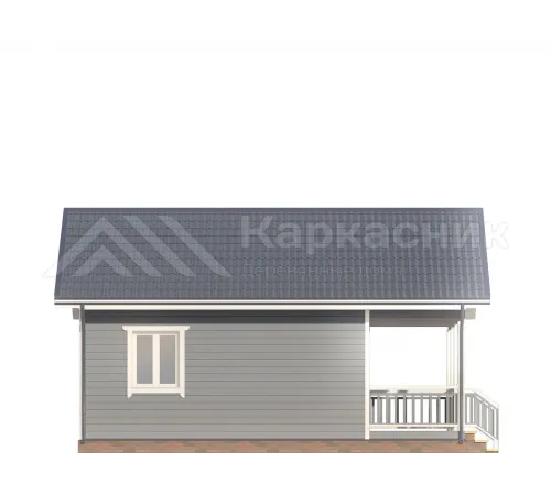 Одноэтажный каркасный дом 6х8 -  Проект КД273