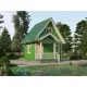 Каркасный дом 5х6 с мансардой -  Проект КД213